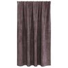 vidaXL Κουρτίνα με κουρτίνες 2 pcs Καφέ 140 x 140 cm Βελούδο