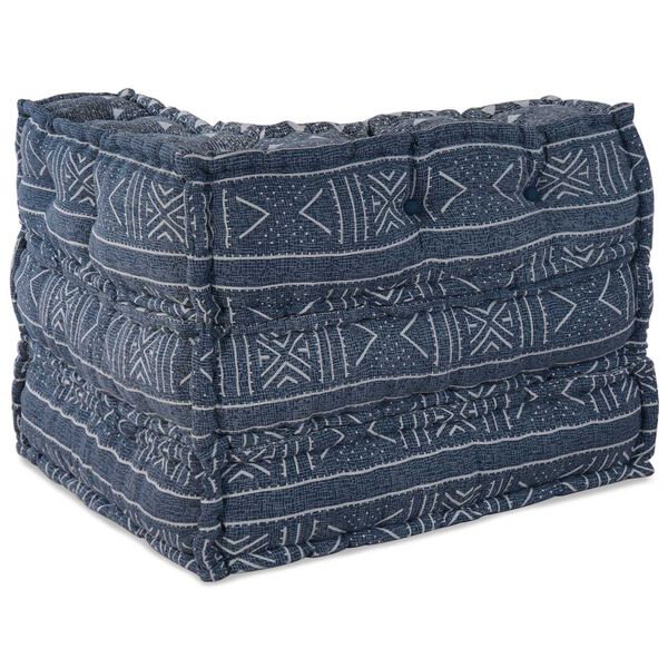 vidaXL Μοδι-γκα κουβερτούρα Indigo 70x70x54 Μάλλινο