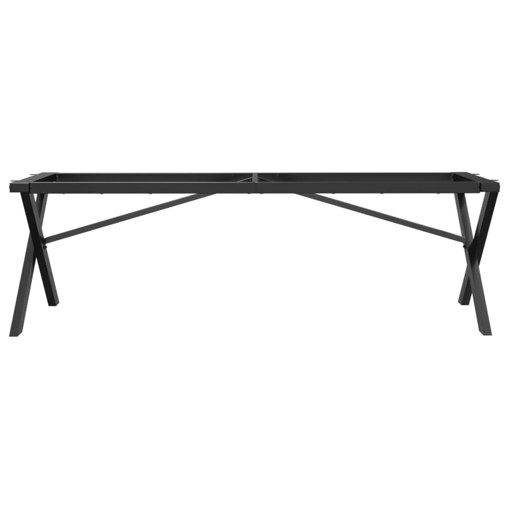 vidaXL Πόδια Τραπεζιού Σαλονιού σε Σχήμα «Χ» 140x30x43 εκ. Ατσάλι
