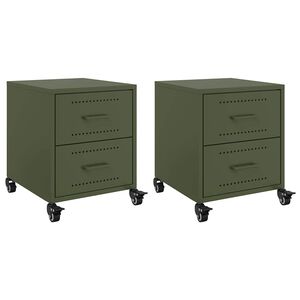 vidaXL &Kappa;&omicron;&mu;&omicron;&delta;ί&nu;&alpha; 2 &tau;&epsilon;&mu;. &Pi;&rho;ά&sigma;&iota;&nu;&omicron; &Lambda;&alpha;&delta;ί 36x39x43,5 &epsilon;&kappa;. &alpha;&pi;ό &Chi;ά&lambda;&upsilon;&beta;&alpha;