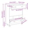 vidaXL Ντουλάπα Παπουτσιών με συρτάρι ASKIM Καφέ 85 x 35 x 108 εκ
