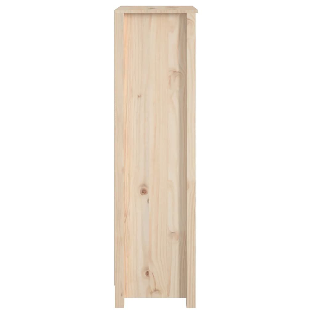 vidaXL Βιβλιοθήκη 50 x 35 x 125,5 εκ. από Μασίφ Ξύλο Πεύκου