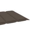 vidaXL Ξαπλώστρα από Μασίφ Ξύλο Teak με Taupe Μαξιλάρι