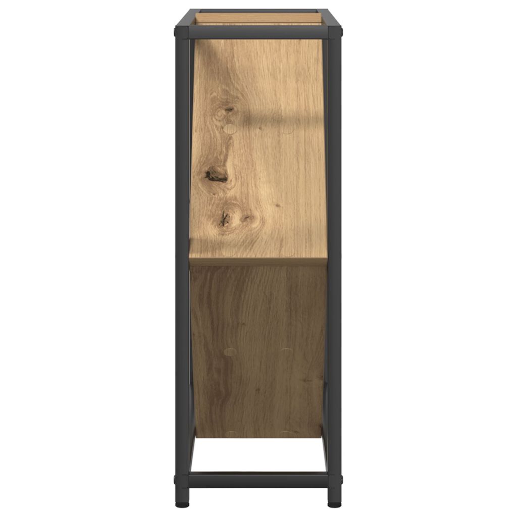 vidaXL Ράφι κρασιών Artisan Oak 51x18x52,5 εκ Επεξεργασμένο ξύλο