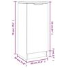vidaXL Ντουλάπι Γκρι Σκυροδέματος 30x30x70 εκ. Επεξεργασμένο Ξύλο
