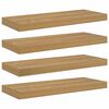 vidaXL &Rho;ά&phi;&iota; &Tau;&omicron;ί&chi;&omicron;&upsilon; 4 &tau;&mu;&chi;. &Kappa;&alpha;&phi;έ 60 x 23,5 x 3,8 cm &Epsilon;&pi;&epsilon;&xi;&epsilon;&rho;&gamma;&alpha;&sigma;&mu;έ&nu;&omicron; &Xi;ύ&lambda;&omicron;