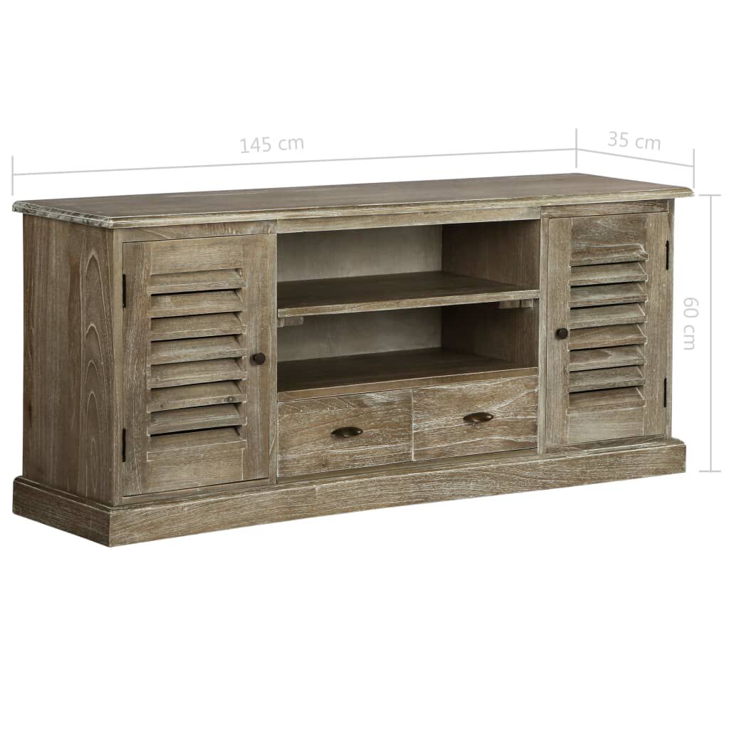 vidaXL Έπιπλο Τηλεόρασης 145 x 35 x 60 εκ. από Μασίφ Ξύλο Mindi
