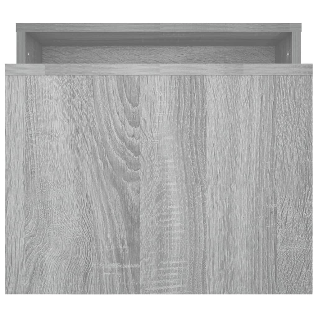 vidaXL Τραπεζάκι Σαλονιού Γκρι Sonoma 100 x 48 x 40 εκ. από Επεξ. Ξύλο