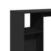 vidaXL Τραπέζι Κονσόλα με Ράφι Μαύρο 124x46x103,5 εκ. Επεξεργ. Ξύλο