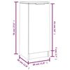 vidaXL &Nu;&tau;&omicron;&upsilon;&lambda;ά&pi;&iota; &Gamma;&kappa;&rho;&iota; Sonoma 30x30x70 &epsilon;&kappa;. &alpha;&pi;ό &Epsilon;&pi;&epsilon;&xi;&epsilon;&rho;&gamma;&alpha;&sigma;&mu;έ&nu;&omicron; &Xi;ύ&lambda;&omicron;