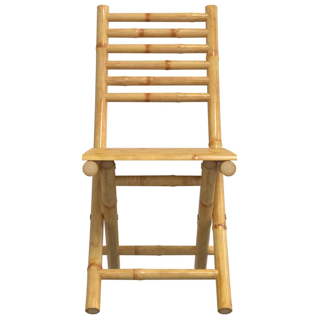 vidaXL Καρέκλες Κήπου Πτυσσόμενες 2 τεμ. 43x54x88 εκ. από Μπαμπού