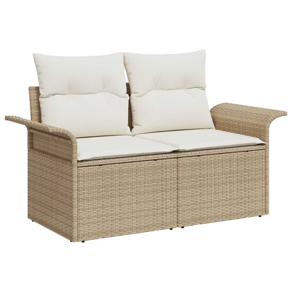 vidaXL Σετ Καναπέ Κήπου 13 pcs Μπεζ συνθετικό ρατάν