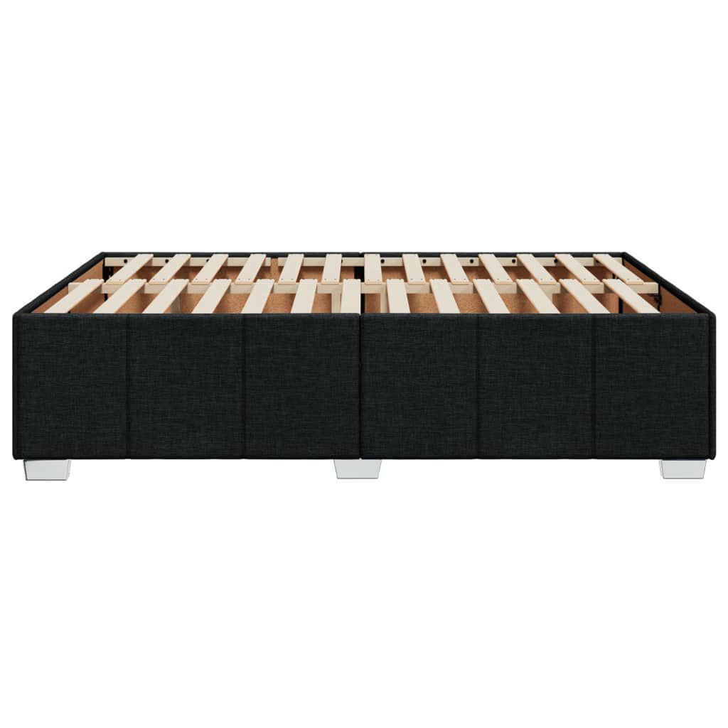 vidaXL Σκελετός Κρεβατιού Χωρίς Στρώμα Μαύρο 160x200 εκ.Υφασμάτινο