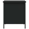 vidaXL Παγκάκι Αποθήκευσης Μαύρο 40 x 42,5 x 50 εκ. από Επεξεργ. Ξύλο
