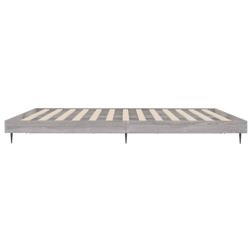 vidaXL Πλαίσιο Κρεβατιού Γκρι Sonoma 120x200 εκ. Επεξεργασμένο Ξύλο