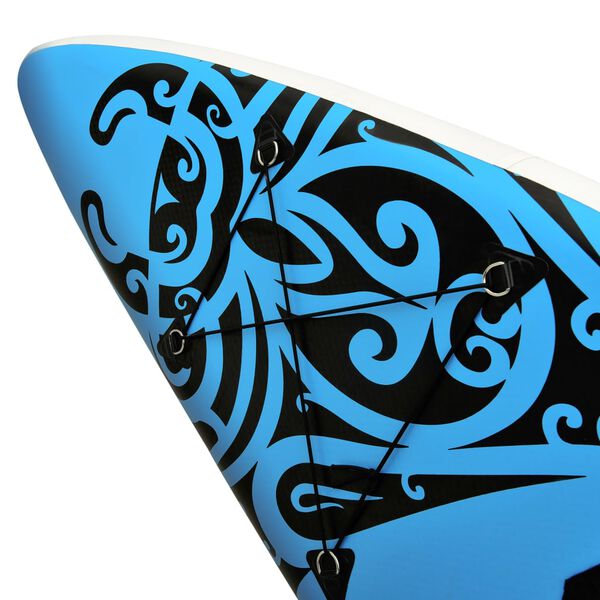 vidaXL Σανίδα SUP Φουσκωτή Σετ Μπλε 366 x 76 x 15 εκ.