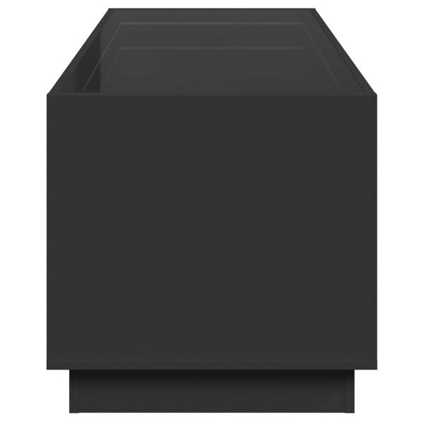 vidaXL Τραπεζάκι Σαλονιού Infinity LED Μαύρο 90x50x50 εκ.