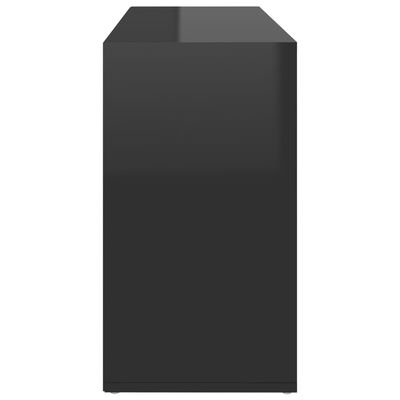 vidaXL Παπουτσοθήκη Γυαλιστερή Μαύρη 103x30x54,5 εκ. από Μοριοσανίδα