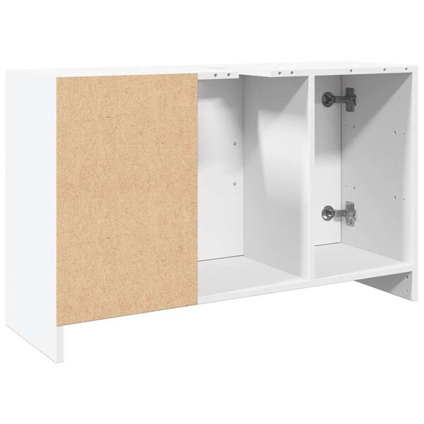 vidaXL Ντουλάπι Νιπτήρα Λευκό 90x29x55 εκ. Επεξεργασμένο Ξύλο