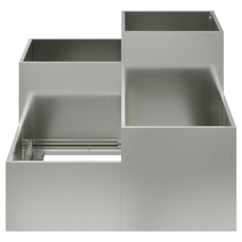 vidaXL Κηπευτικός Δοχείο 100x100x60 εκ Γαλβανισμένο Χάλυβα