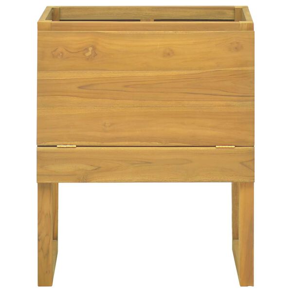 vidaXL Έπιπλο Μπάνιου 60 x 40 x 75 εκ. από Μασίφ Ξύλο Teak