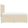 vidaXL &Kappa;&rho;&epsilon;&beta;ά&tau;&iota; Boxspring &mu;&epsilon; &Sigma;&tau;&rho;ώ&mu;&alpha; &Kappa;&rho;&epsilon;&mu; 140x190 &epsilon;&kappa;. &Upsilon;&phi;&alpha;&sigma;&mu;ά&tau;&iota;&nu;&omicron;