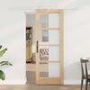 vidaXL Συρόμενη Πόρτα ORKDAL Καφέ 73.5 x 198.5 εκ. Ξύλο και μέταλλο