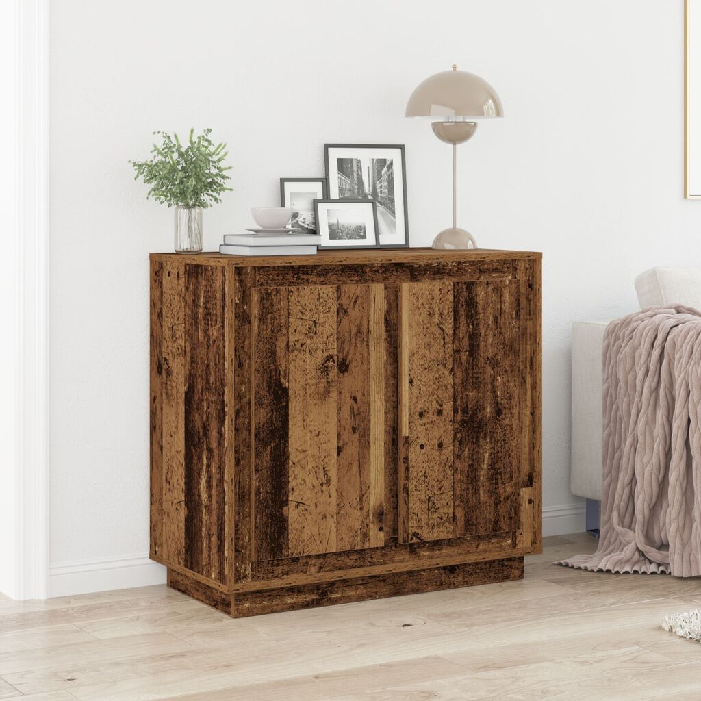 vidaXL Μπουφές Παλαιό Ξύλο 80x34x75 εκ. Μηχανολογημένο Ξύλο