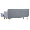vidaXL Καναπές Γωνιακός Ανοιχτό Γκρι 171,5x138x81,5 εκ. Υφασμάτινος