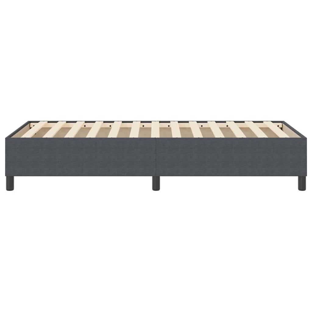 vidaXL Κρεβάτι με ελατήρια Σκούρο γκρι 80 x 200 cm Βελούδο