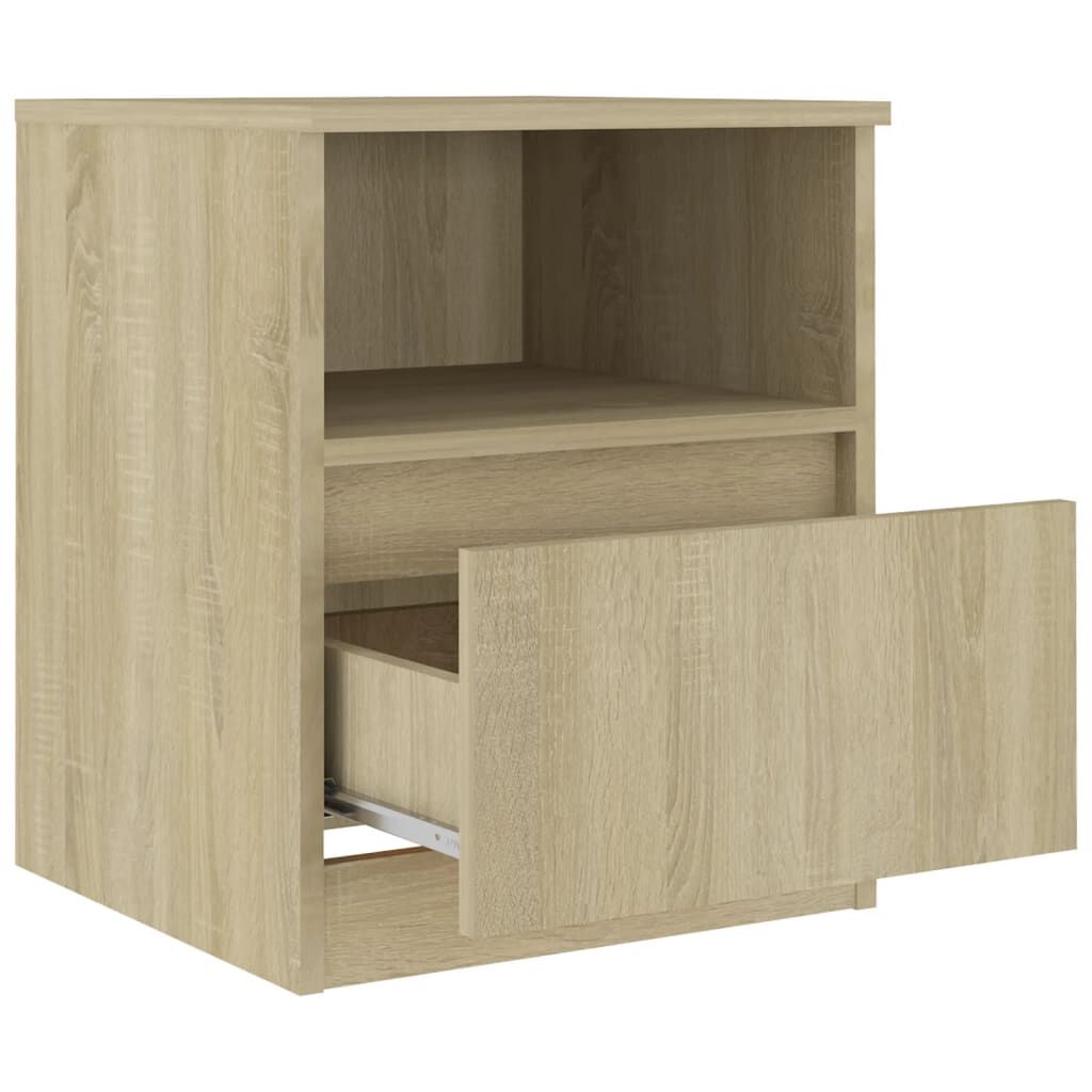 vidaXL Κομοδίνο Sonoma Δρυς 40 x 40 x 50 εκ. από Επεξ. Ξύλο