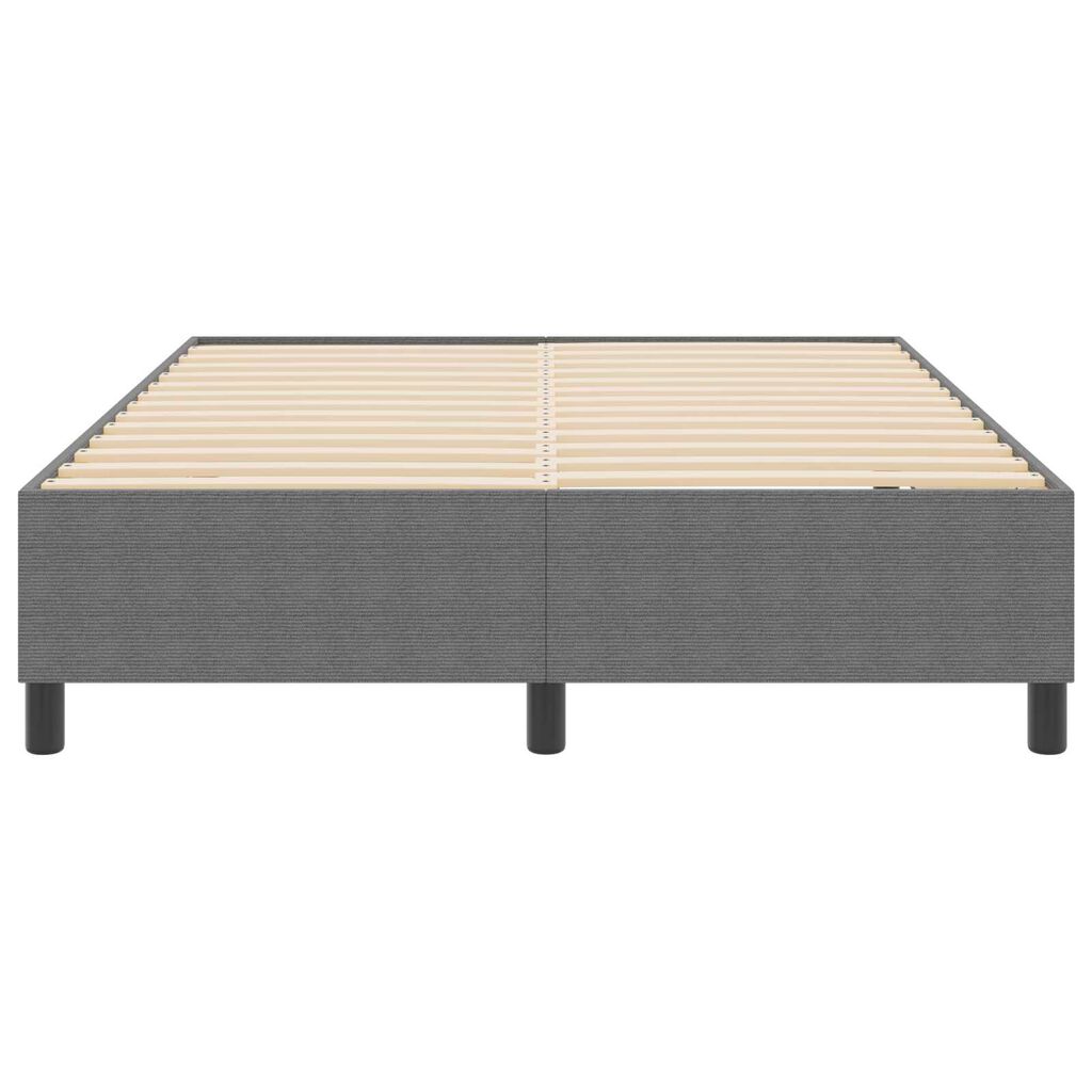 vidaXL Κρεβάτι με ελατήρια Ανοιχτό γκρι 140 x 190 cm Βελούδο