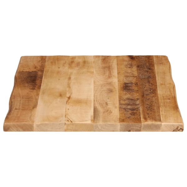 vidaXL Επιφάνεια Τραπεζιού 70x60x3,8 εκ. Live Edge Μασίφ Ξύλο Μάνγκο