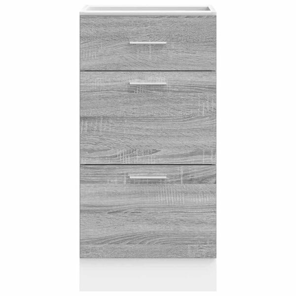 vidaXL κάτω ντουλάπι Lyon γκρι Sonoma 40x46x81,5 cm