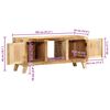 ντουλάπι τηλεόρασης vidaXL 105x46x32 cm μασίφ ξύλο ακατέργαστο μάνγκο