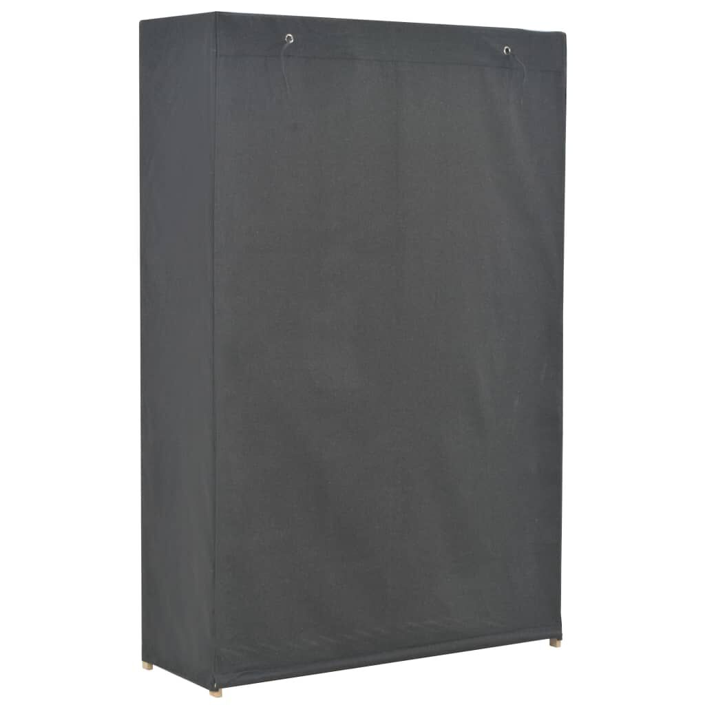 vidaXL Ντουλάπα με 3 Ράφια Γκρι 110 x 40 x 170 εκ. Υφασμάτινη