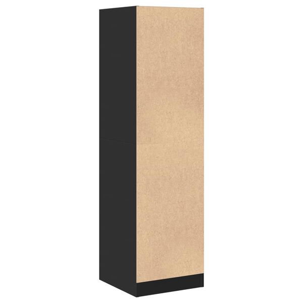 vidaXL Συρταριέρα Γενικής Χρήσης Μαύρο 40x41x144,5 εκ. Επεξ. Ξύλο
