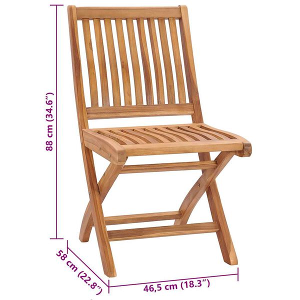 vidaXL Καρέκλες Κήπου 2 τεμ. από Μασίφ Ξύλο Teak με Taupe Μαξιλάρια