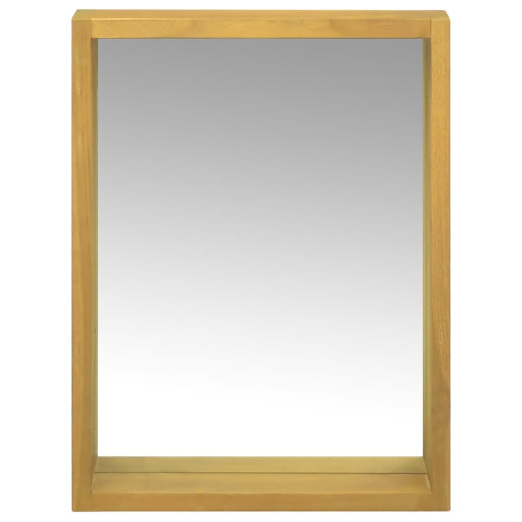 vidaXL Ντουλάπι Καθρέφτη 30 x 10 x 40 εκ. από Μασίφ Ξύλο Teak