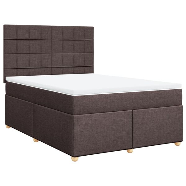 vidaXL &Kappa;&rho;&epsilon;&beta;ά&tau;&iota; Boxspring &mu;&epsilon; &Sigma;&tau;&rho;ώ&mu;&alpha; &Sigma;&kappa;&omicron;ύ&rho;&omicron; &Kappa;&alpha;&phi;έ 140x200 &epsilon;&kappa; &Upsilon;&phi;&alpha;&sigma;&mu;ά&tau;&iota;&nu;&omicron;