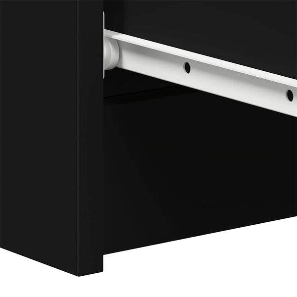 vidaXL Συρταριέρα Μαύρη 60 x 35 x 98,5 εκ. από Επεξεργασμένο Ξύλο