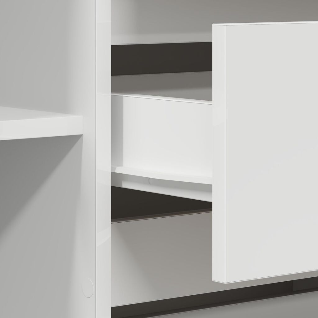 vidaXL Κονσόλα Λευκή 120x41x75 εκ. Κατασκευασμένη από Συνθετικό Ξύλο