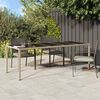 vidaXL Τραπέζι Κήπου για Φαγητό Μπεζ 250 x 100 x 75 cm Πολυ ράταν