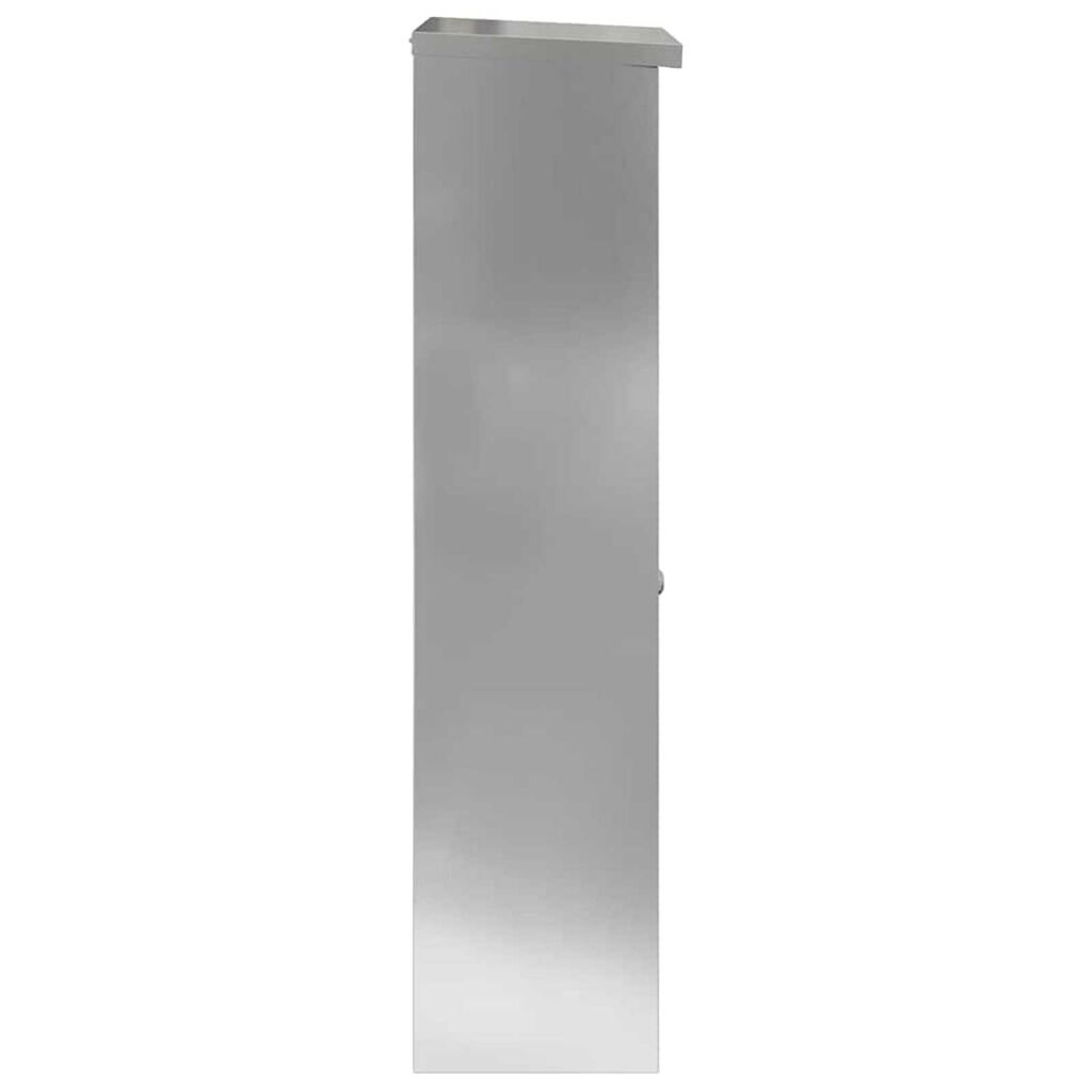 vidaXL Θυρίδα Πακέτων Μαύρο 44.5 x 29 x 110.5 εκ Γαλβανισμένος χάλυβας