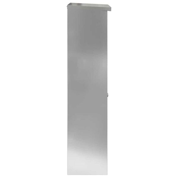vidaXL Θυρίδα Πακέτων Μαύρο 44.5 x 29 x 110.5 εκ Γαλβανισμένος χάλυβας
