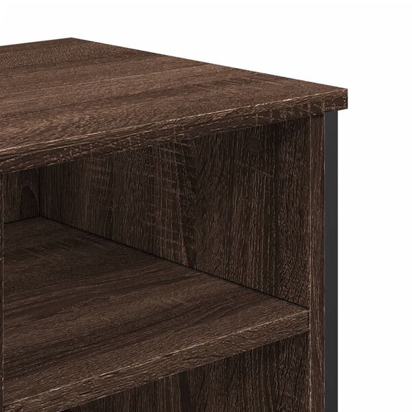 vidaXL Ντουλάπι Νιπτήρα Μπάνιου Καφέ Δρυς 91x35x60 εκ. Επεξ. Ξύλο