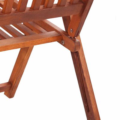 vidaXL Καρέκλες Κήπου Πτυσσόμενες 2 τεμ. Καφέ από Μασίφ Ξύλο Ακακίας