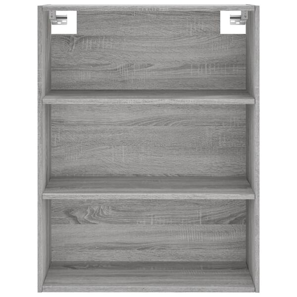 vidaXL Ντουλάπι Γκρι Sonoma 69,5 x 34 x 180 εκ. Επεξεργασμένο Ξύλο