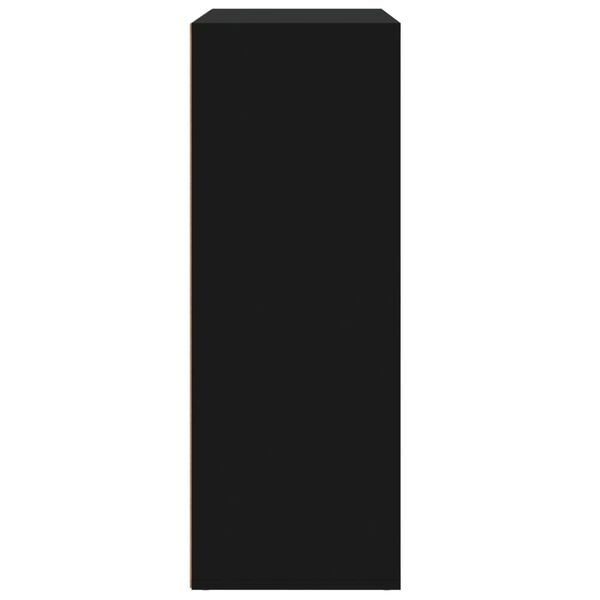 vidaXL Βοηθητικά Ντουλάπια 2 τεμ. Μαύρη 60 x 31 x 84 εκ. Επεξεργ. Ξύλο