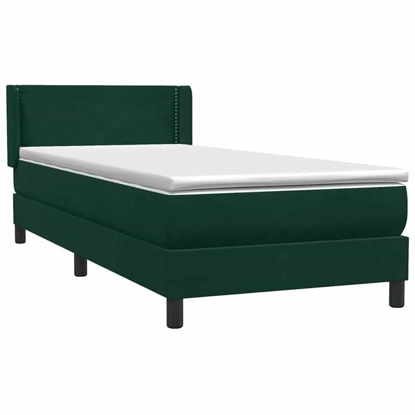 vidaXL &Kappa;&rho;&epsilon;&beta;ά&tau;&iota; Boxspring &mu;&epsilon; &Sigma;&tau;&rho;ώ&mu;&alpha; &Sigma;&kappa;&omicron;ύ&rho;&omicron; &Pi;&rho;ά&sigma;&iota;&nu;&omicron; 200x210&epsilon;&kappa;. &Beta;&epsilon;&lambda;&omicron;ύ&delta;&iota;&nu;&omicron;